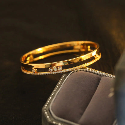 [Stellar Jewelry]Move Romane Diamond Bangle Bracelet