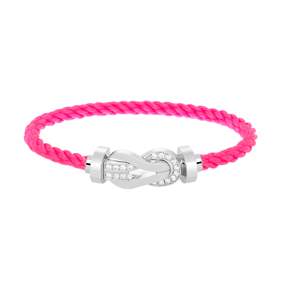 [Stellar Jewelry]CHANCE LARGE 8 FIGURE BUCKLE HALF DIAMOND BRACELET SILVER