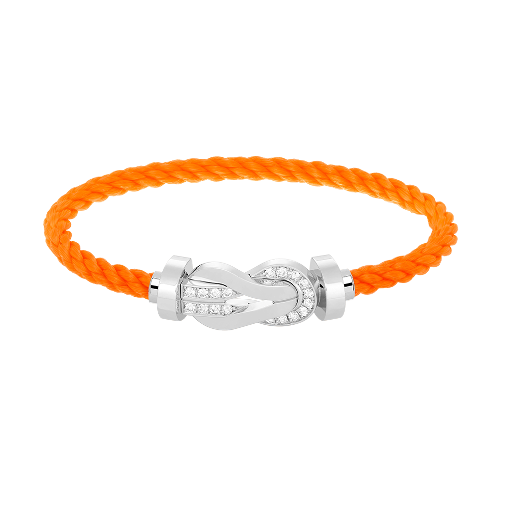 [Stellar Jewelry]CHANCE LARGE 8 FIGURE BUCKLE HALF DIAMOND BRACELET SILVER