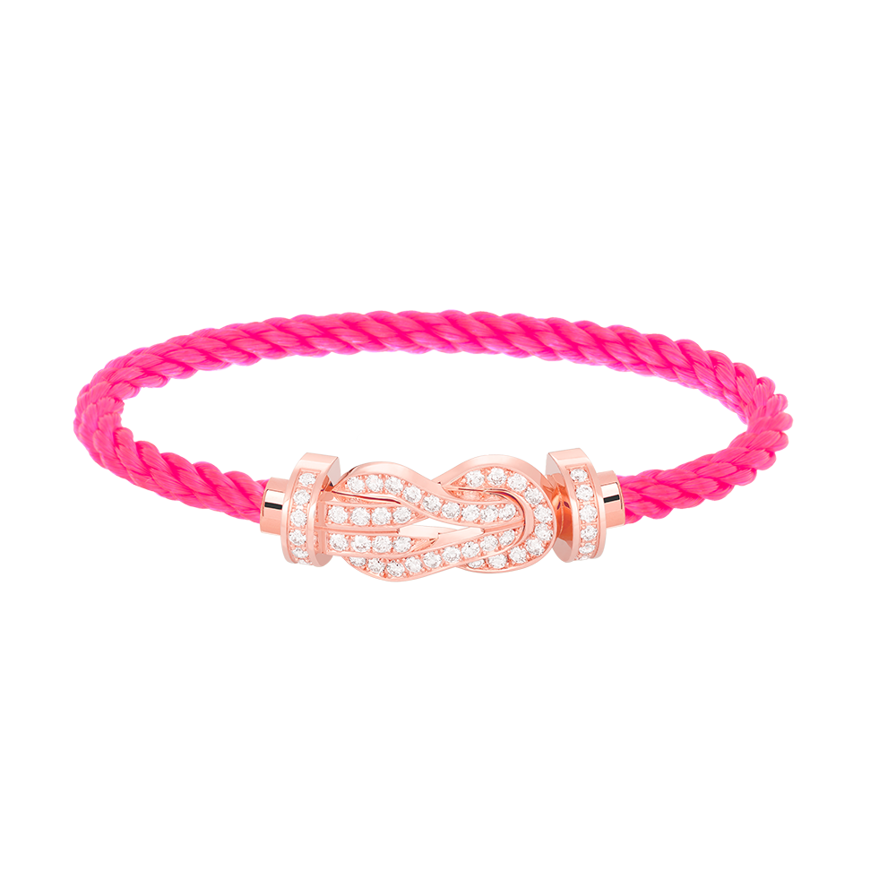 [Stellar Jewelry]CHANCE LARGE 8 FIGURE BUCKLE FULL DIAMOND BRACELET ROSE GOLD