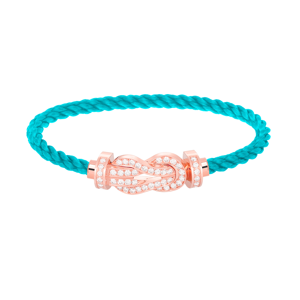 [Stellar Jewelry]CHANCE LARGE 8 FIGURE BUCKLE FULL DIAMOND BRACELET ROSE GOLD