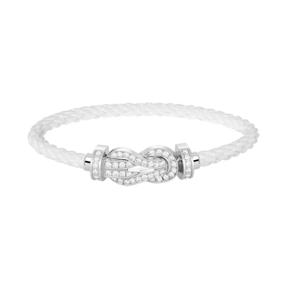 [Stellar Jewelry]CHANCE LARGE 8 FIGURE BUCKLE FULL DIAMOND BRACELET SILVER