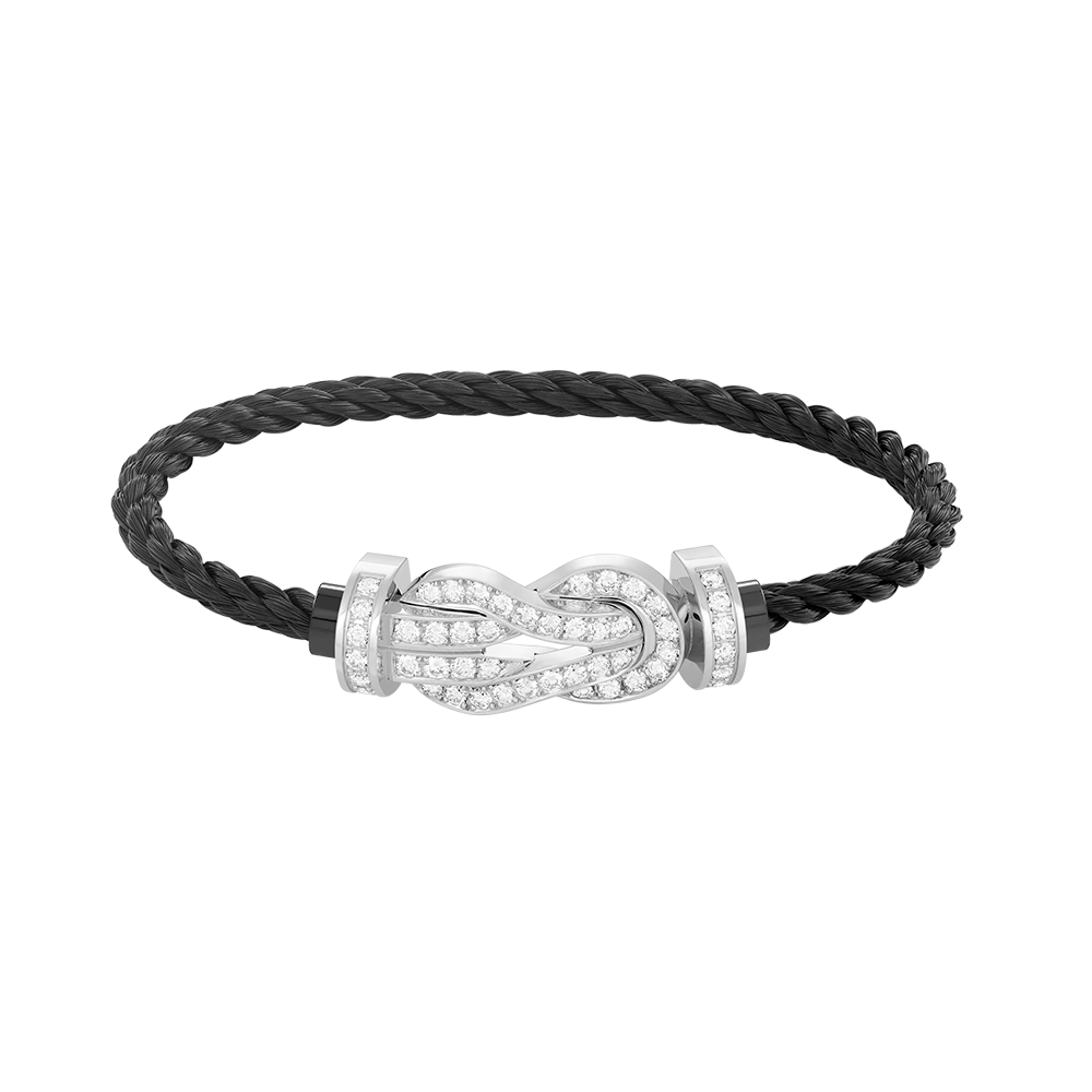 [Stellar Jewelry]CHANCE LARGE 8 FIGURE BUCKLE FULL DIAMOND BRACELET SILVER
