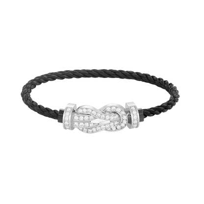 [Stellar Jewelry]CHANCE LARGE 8 FIGURE BUCKLE FULL DIAMOND BRACELET SILVER