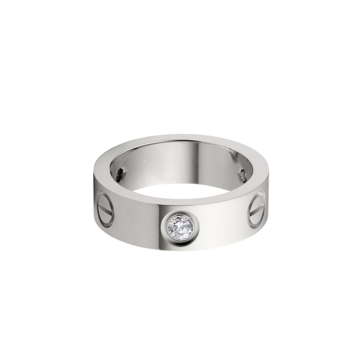 [Stellar Jewelry]LOVE 5.5MM 3 DIAMOND RING