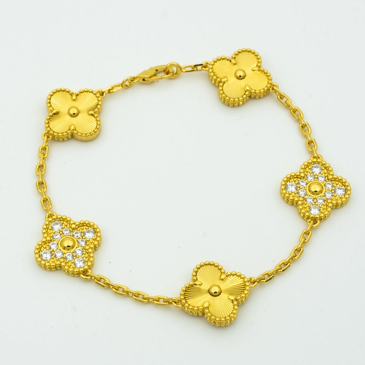 [Stellar Jewelry] CLOVER 5 MOTIF LASER BRACELET COLLECTION