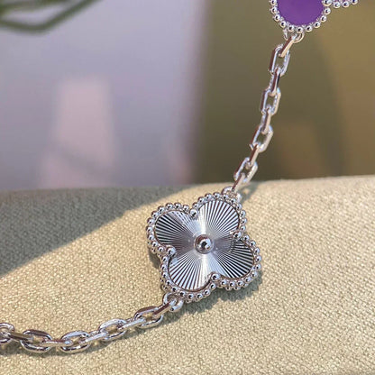 [Stellar Jewelry] CLOVER 5 MOTIF VIOLET BRACELET COLLECTION