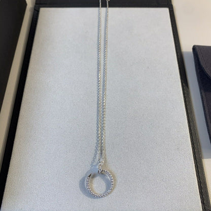 [Stellar Jewelry]JUSTE NECKLACE SILVER DIAMONDS