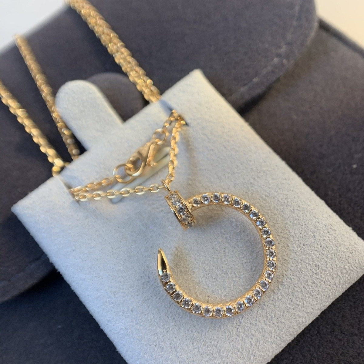 [Stellar Jewelry]JUSTE NECKLACE PINK GOLD DIAMONDS
