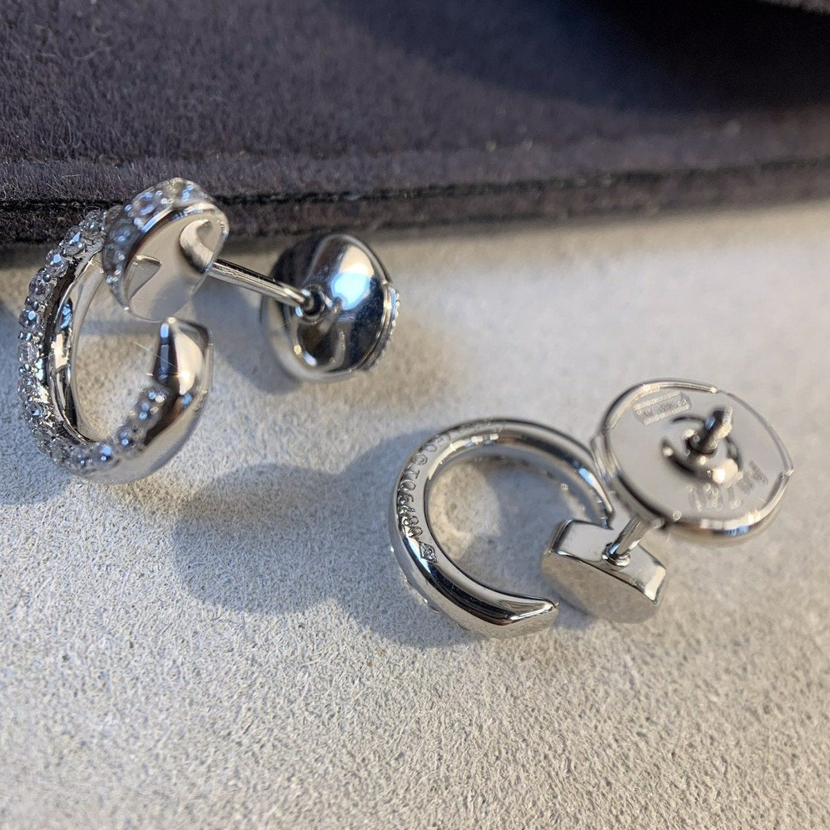 [Stellar Jewelry]JUSTE EARRINGS SILVER DIAMONDS
