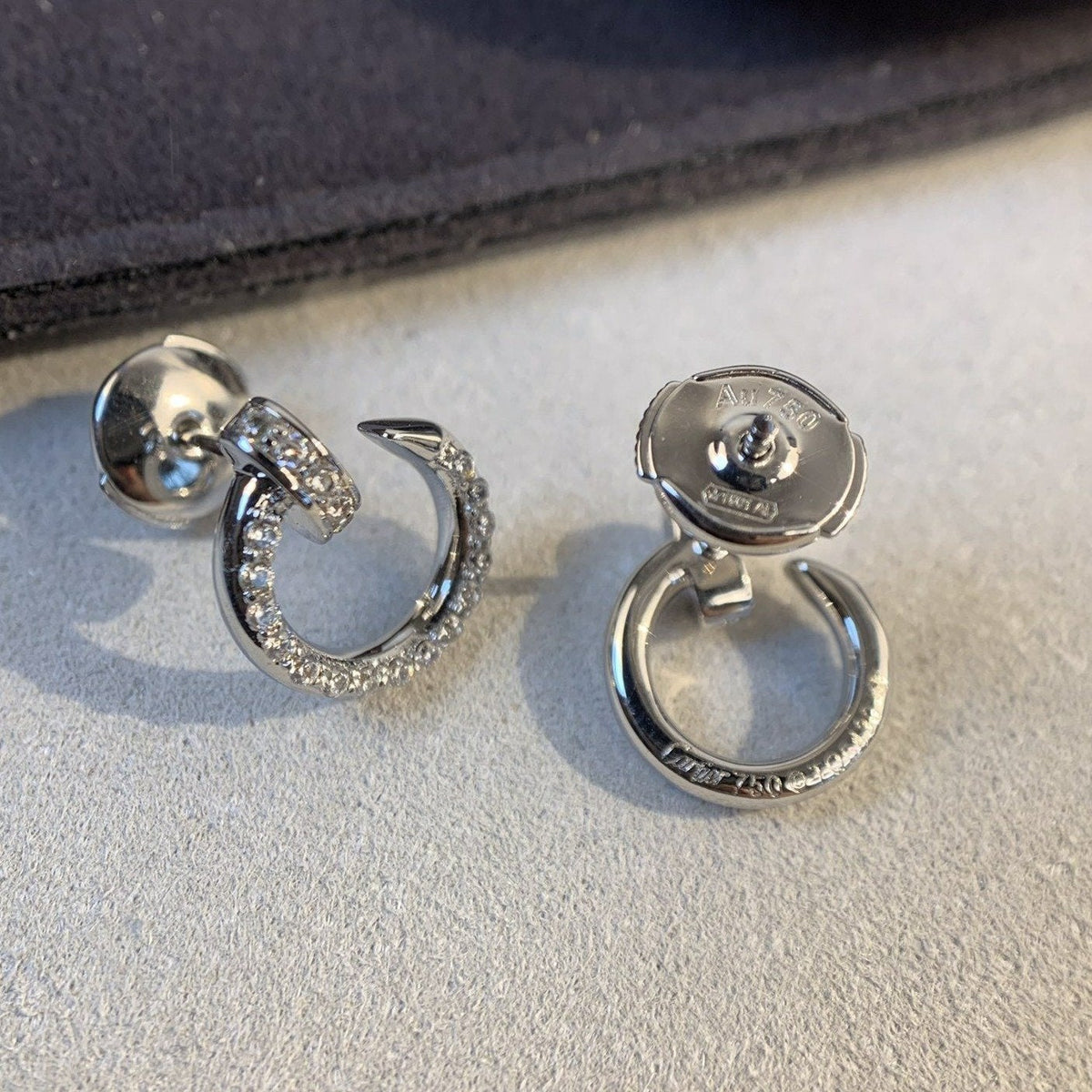 [Stellar Jewelry]JUSTE EARRINGS SILVER DIAMONDS