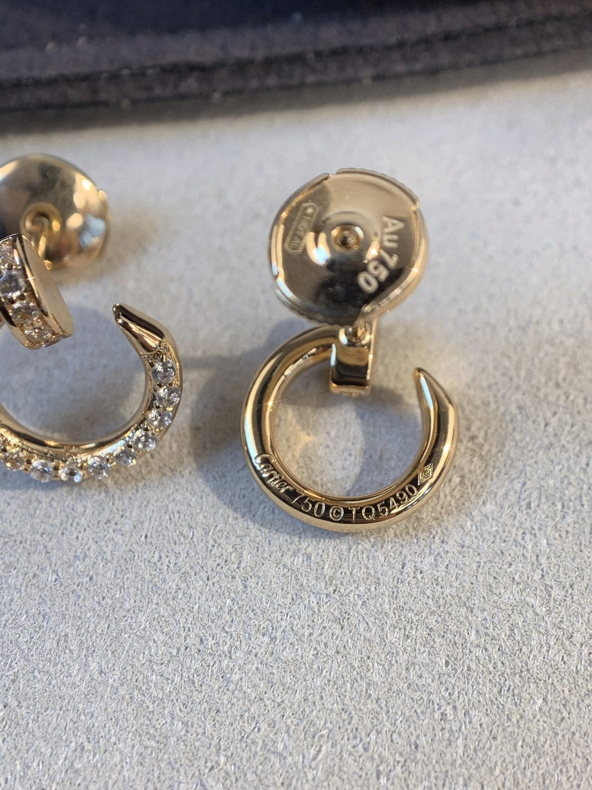 [Stellar Jewelry]JUSTE EARRINGS GOLD DIAMONDS