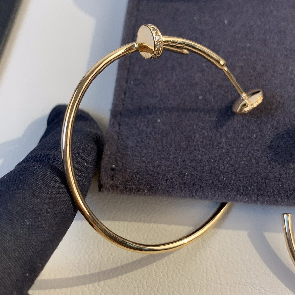[Stellar Jewelry]JUSTE EARRINGS GOLD DIAMONDS 1.8MM