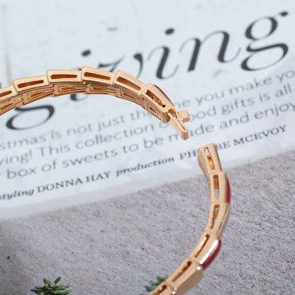 [Stellar Jewelry]SERPENTI BRACELET PINK GOLD RUBELLITE