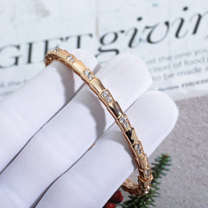 [Stellar Jewelry]SERPENTI SMALL BRACELET PINK GOLD DIAMOND