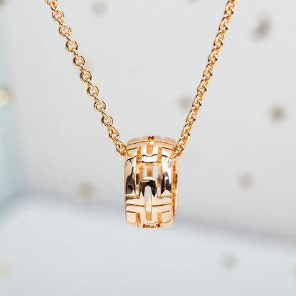 [Stellar Jewelry]PARENTESI NECKLACE PINK GOLD