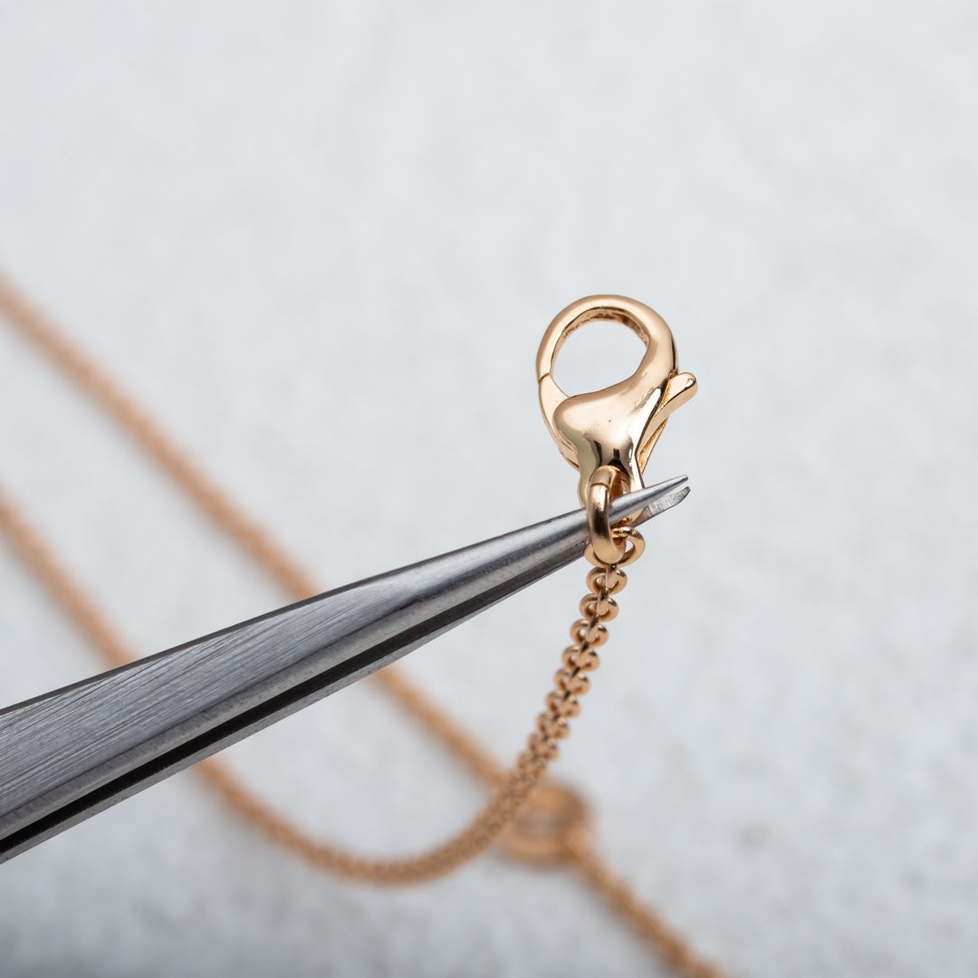 [Stellar Jewelry]PARENTESI NECKLACE PINK GOLD
