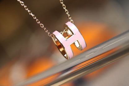 [Stellar Jewelry]POP H PEDANT PINK GOLD