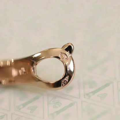 [Stellar Jewelry]CLOVER MEDIUM 1 MOTIFS FUll DIAMOND EARRINGS