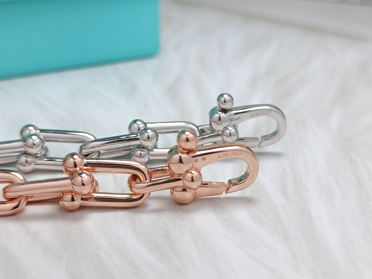[Stellar jewels]HARDWEAR BRACELET PINK GOLD AND SILVER