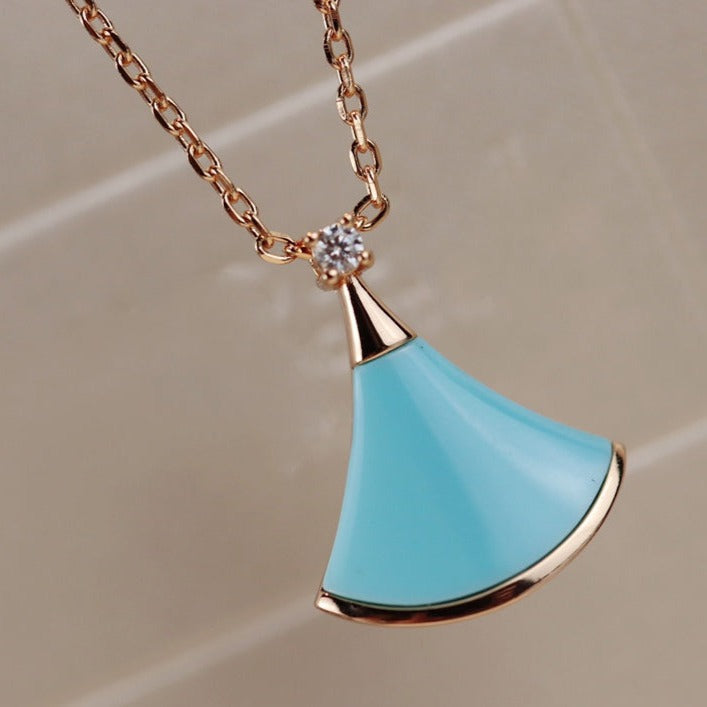 [Stellar Jewelry]DREAM NECKLACE TURQUOISE PINK GOLD