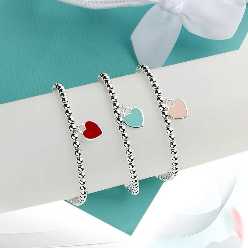 [Stellar jewels]MINI HEART BRACELET SILVER