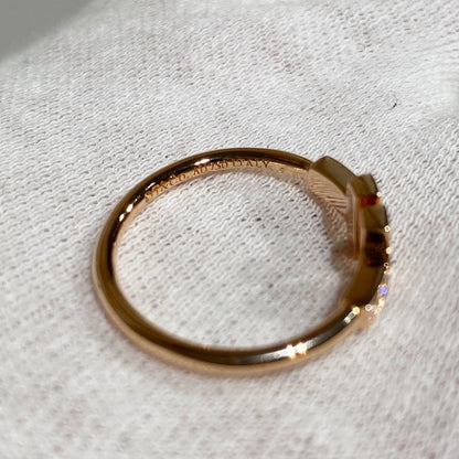 [Stellar jewels] WIRE RING DIAMOND PINK GOLD