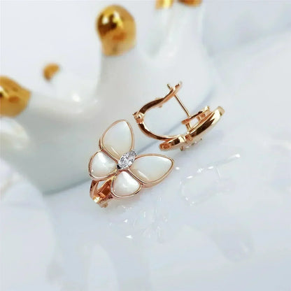 [Stellar Jewelry]BUTTERFLY MOP DIAMOND EARRINGS
