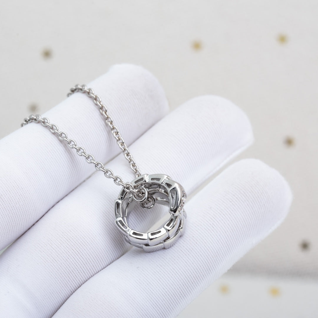 [Stellar Jewelry]SERPENTI SILVER NECKLACE DIAMOND