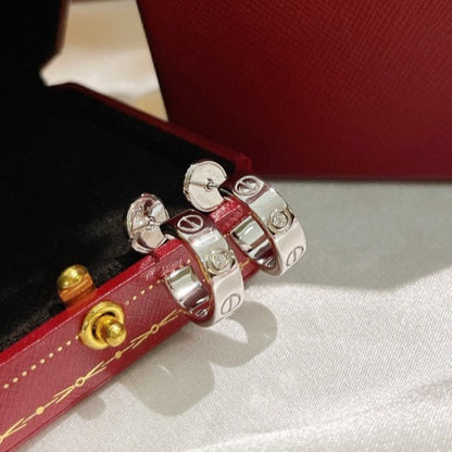 [Stellar Jewelry]LOVE EARRINGS 5.7MM 2 DIAMONDS
