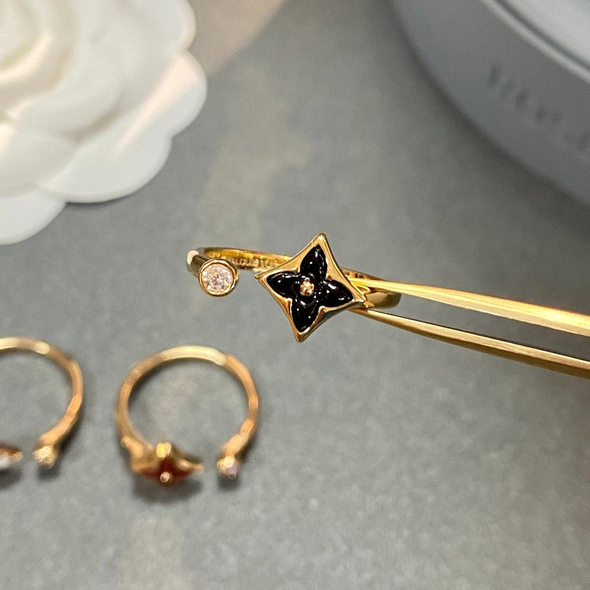 [Stellar Jewelry]STAR 1 DIAMOND OPEN RING