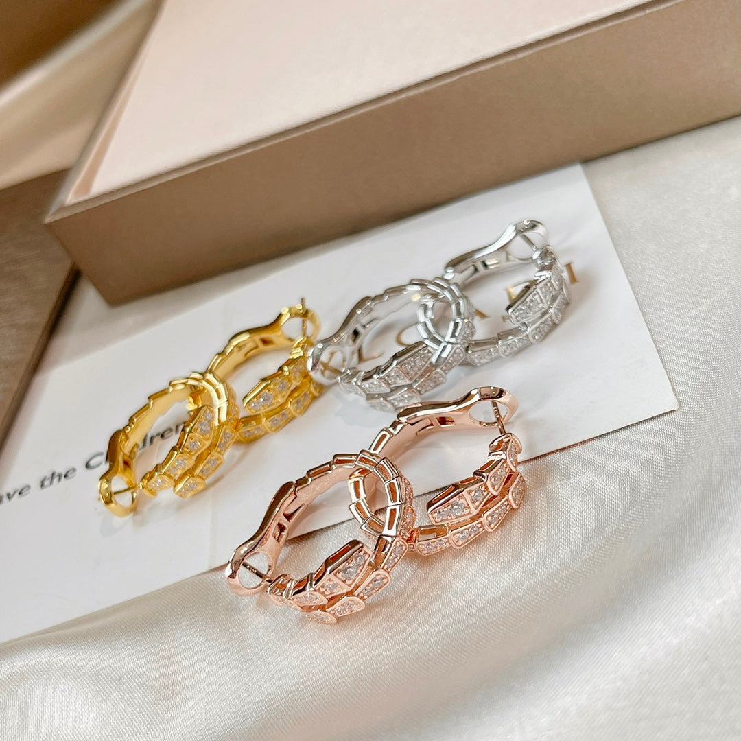 [Stellar Jewelry]SERPENTI EARRINGS DIAMOND