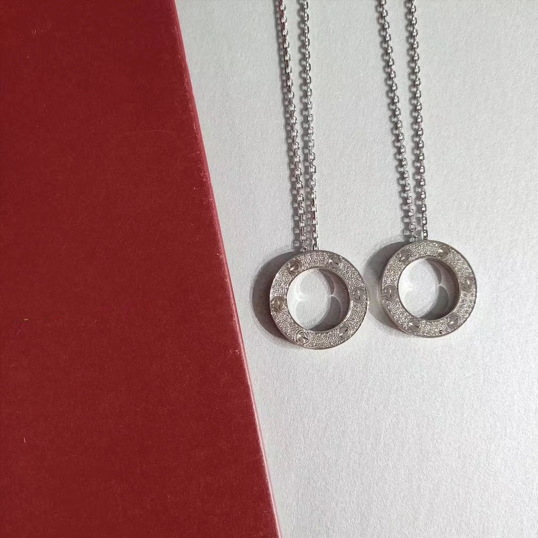 [Stellar Jewelry]LOVE NECKLACE ADJUSTABLE SILVER