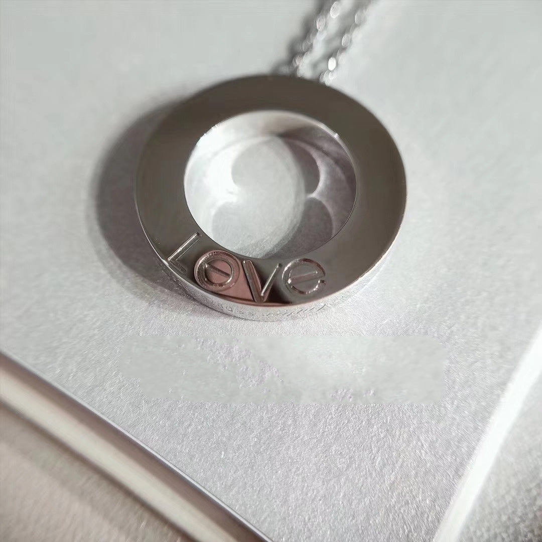 [Stellar Jewelry]LOVE NECKLACE ADJUSTABLE SILVER