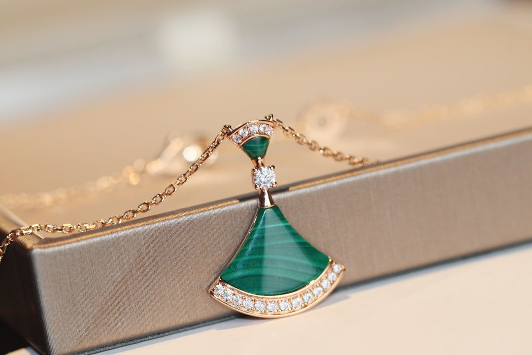 [Stellar Jewelry]DREAM NECKLACE MALACHITE DIAMOND
