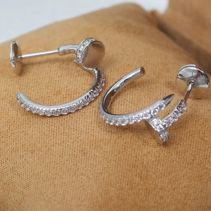 [Stellar Jewelry]JUSTE FULL DIAMOND SMALL EARRINGS