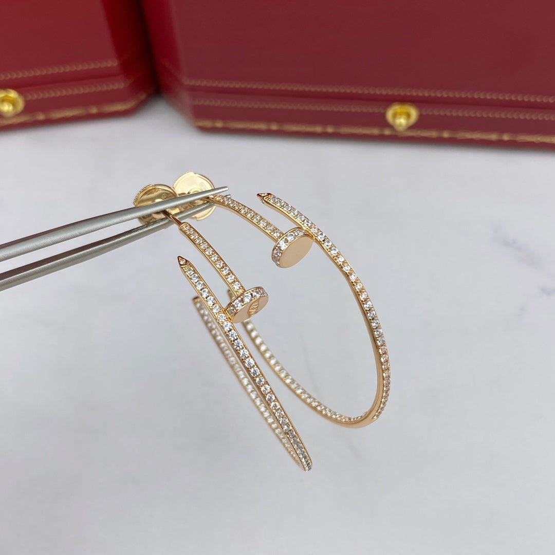 [Stellar Jewelry]JUSTE EARRINGS FULL DIAMONDS 1.8MM