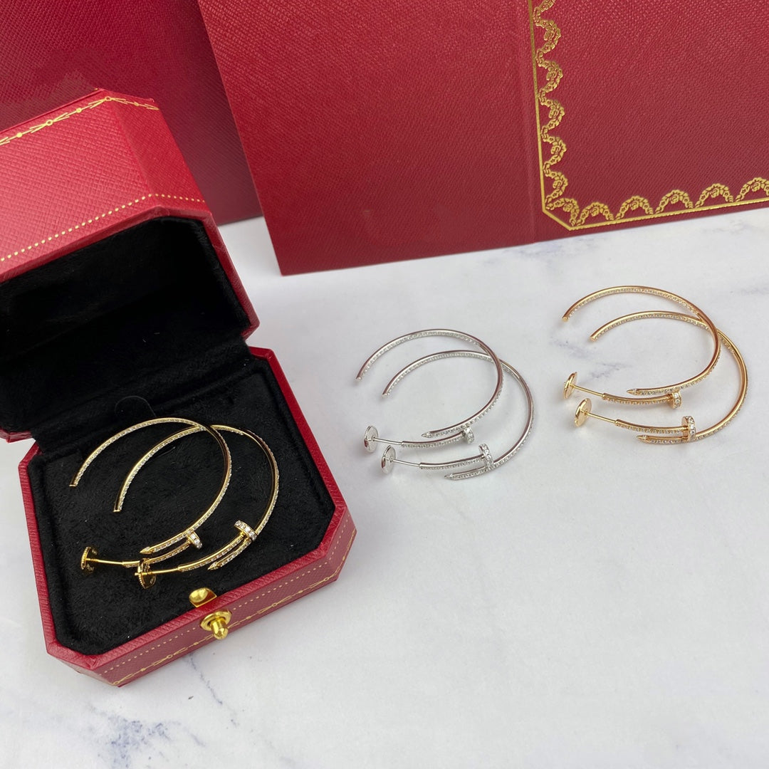 [Stellar Jewelry]JUSTE EARRINGS FULL DIAMONDS 1.8MM