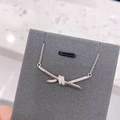 [Stellar jewels]KNOT NECKLACE DIAMONDS