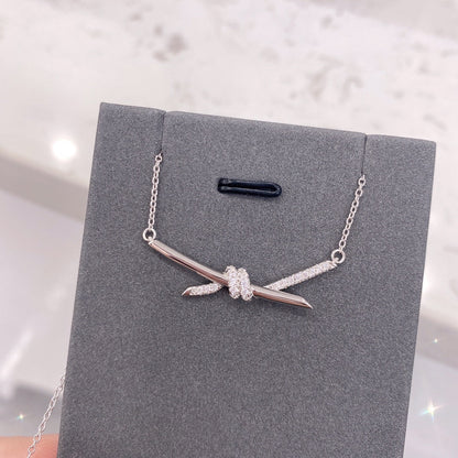 [Stellar jewels]KNOT NECKLACE DIAMONDS