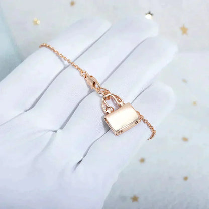 [Stellar Jewelry]AMULETTE PEDANT ROSE GOLD NECKLACE