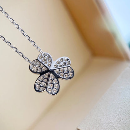 [Stellar Jewelry]CLOVER DIAMOND NECKLACE SILVER