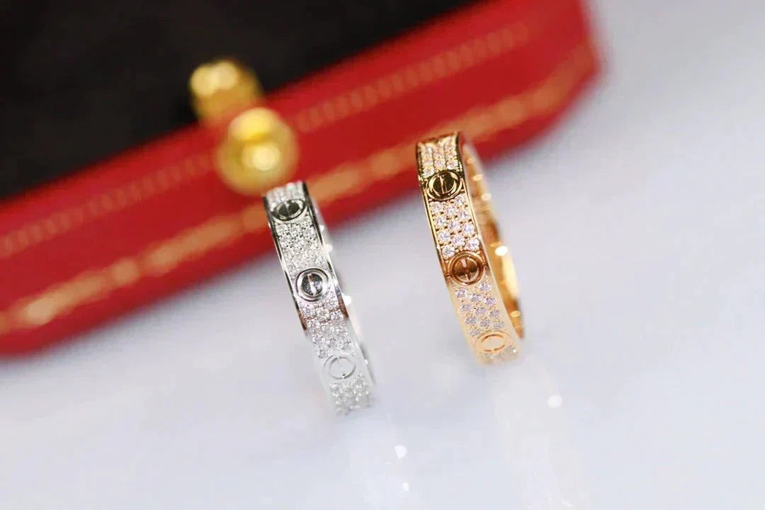 [Stellar Jewelry]LOVE RING 3.6MM DIAMOND PAVED