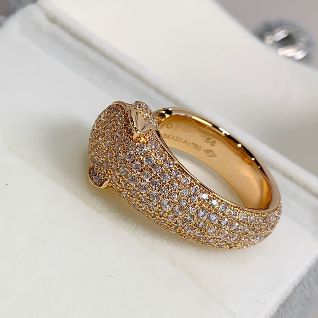 [Stellar Jewelry]PANTHERE PINK GOLD DIAMOND RING