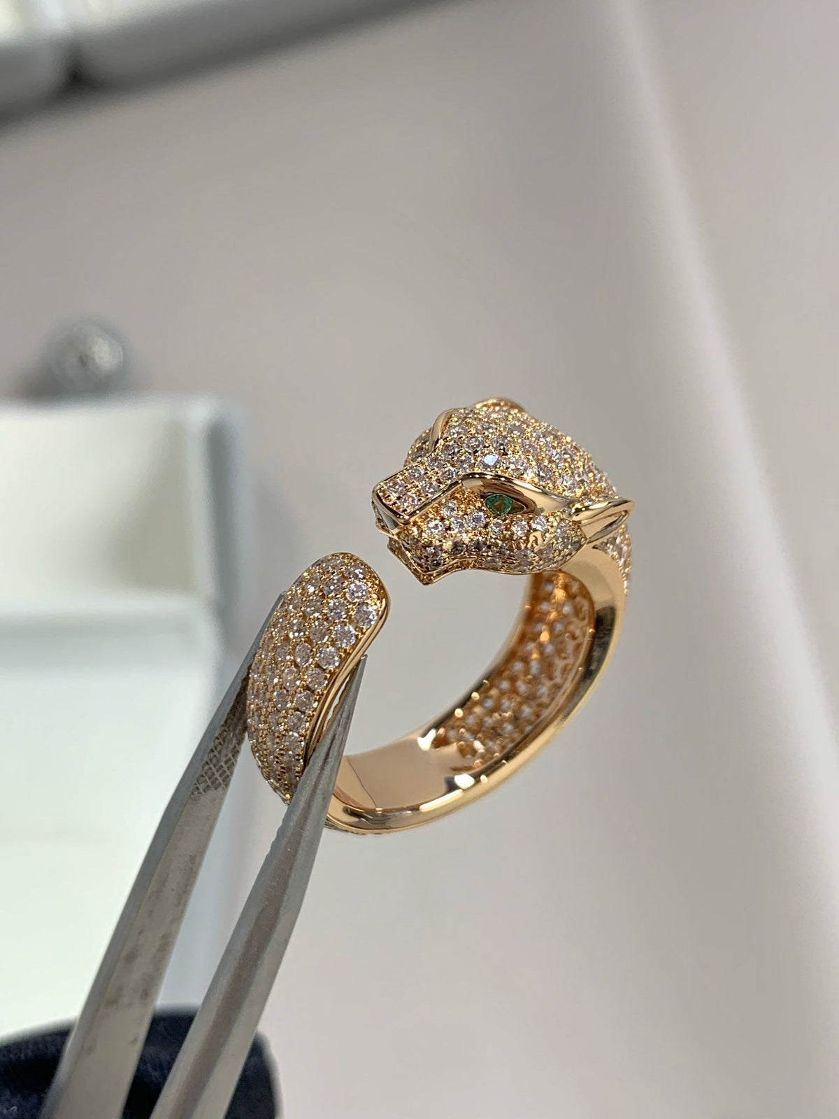 [Stellar Jewelry]PANTHERE PINK GOLD DIAMOND RING