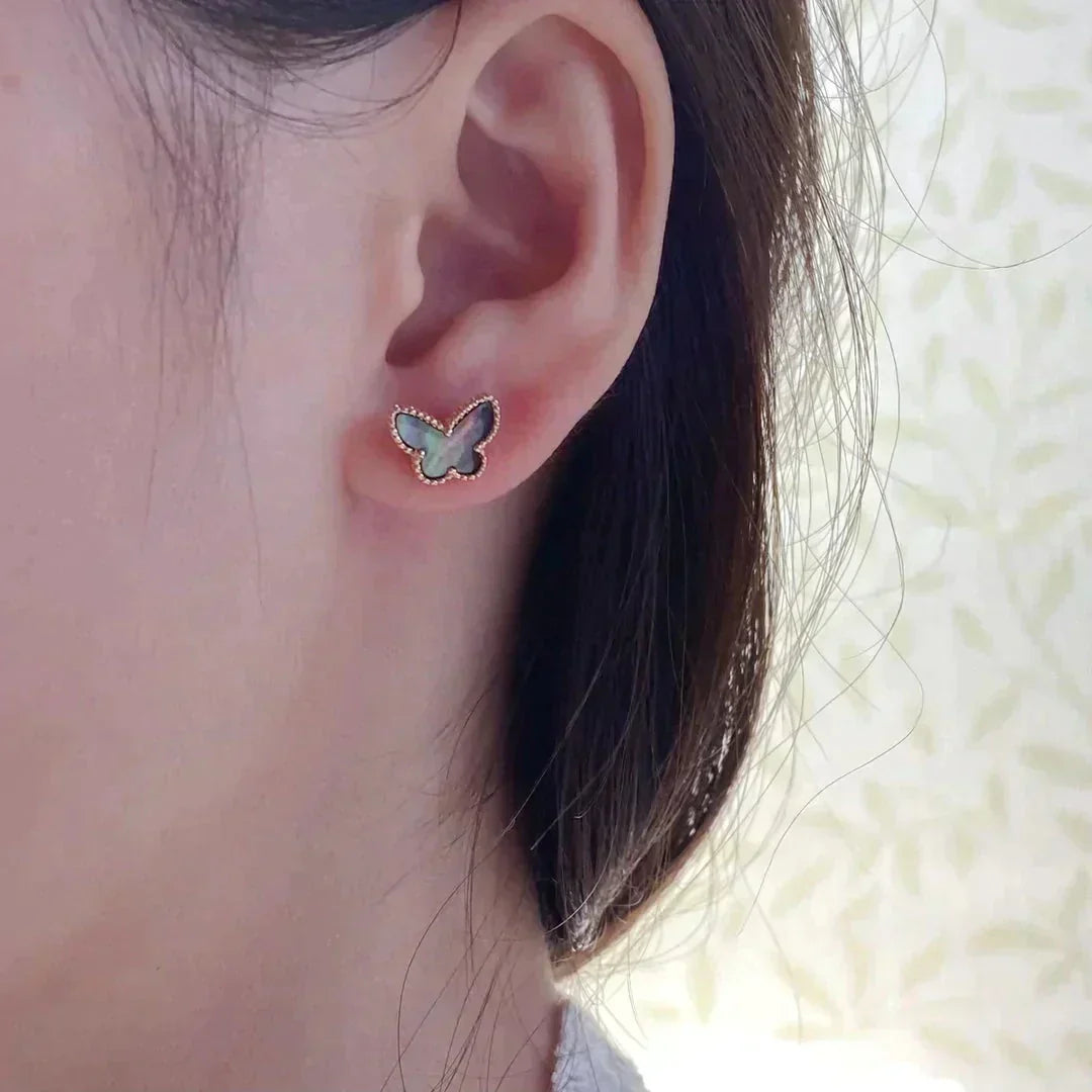[Stellar Jewelry]BUTTERFLY DARK MOP  EARRINGS