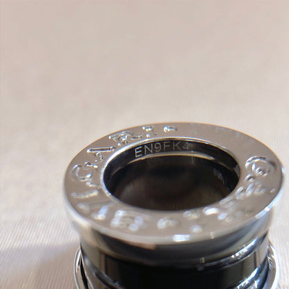 [Stellar Jewelry]ZERO 1 BLACK CERAMIC SILVER NECKLACE