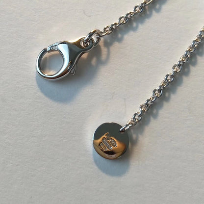 [Stellar Jewelry]ZERO 1 BLACK CERAMIC SILVER NECKLACE