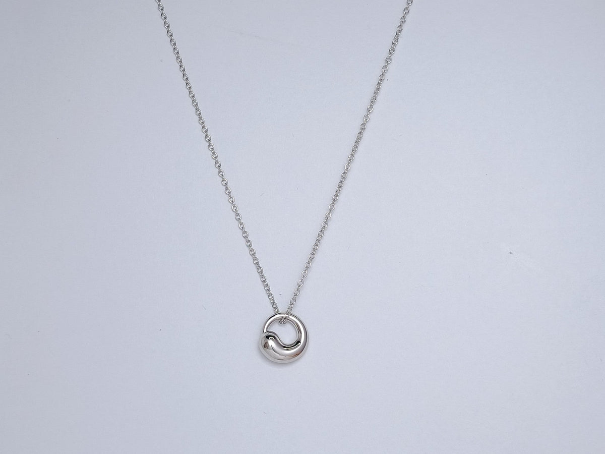 [Stellar jewels]SNAIL PEDANT SILVER NECKLACE