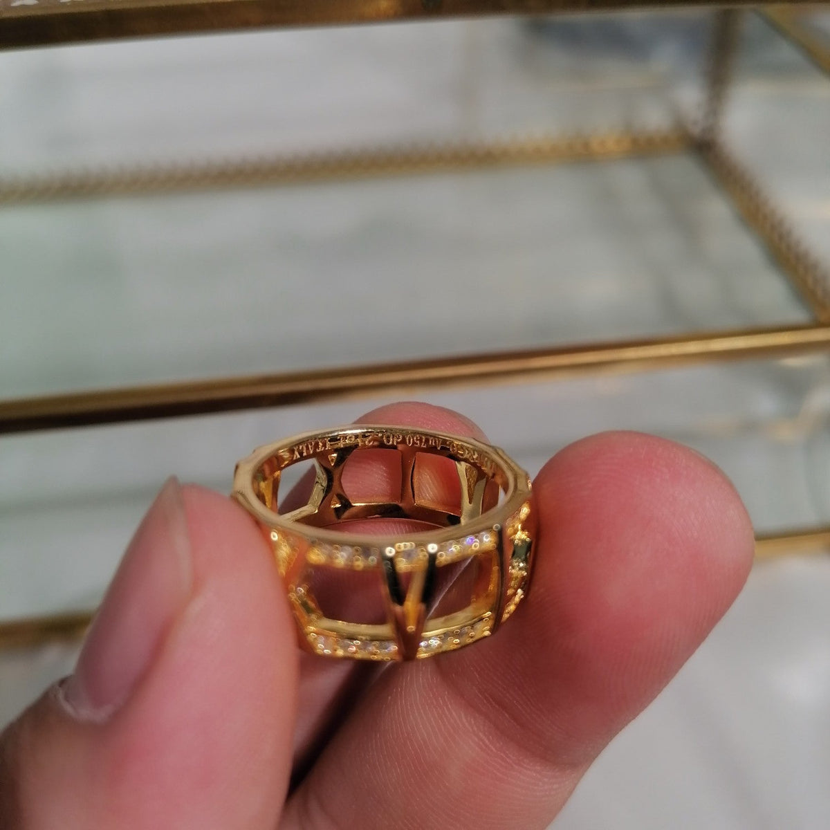 [Stellar jewels]ATLAS LARGE OPEN DIAMOND RING